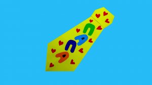 Галстук из бумаги. Подарок на 23 февраля. Подарок папе. Поделка из бумаги на 23 февраля