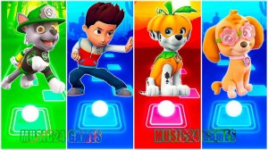 Мультики для Детей Щенячий Патруль Tiles Hop - РОККИ, РАЙДЕР, МАРШАЛЛ, СКАЙ