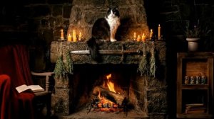 Зимний очаг ведьмы - Нежная атмосфера дома ведьмы, фоновая музыка для отдыха