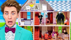 ВЛАД А4 - 24 Часа в КУКОЛЬНОМ ДОМИКЕ !