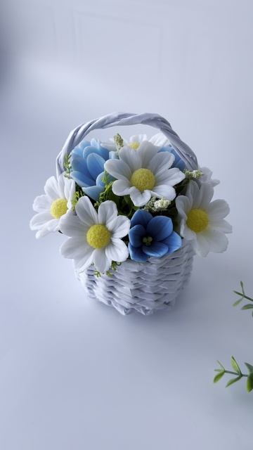 Как сделать букет из мыльных ромашек и колокольчиков. В описании ссылка на группу VK смотреть онлайн