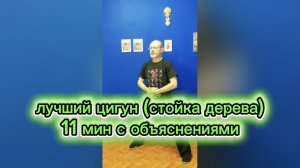 Лучший цигун (стойка дерева) 11 мин с объяснениями