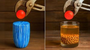 ЭКСПЕРИМЕНТ С ГОРЯЧИМ ШАРИКОМ🎈 ПРИ 1000 ГРАДУСОВ♨️♨️!! ПЕНОПЛАСТ, ШОКОЛАД И ДРУГОЕ!! РЕАКЦИЯ