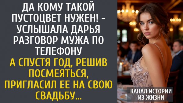 Истории из жизни Да кому такой пустоцвет нужен! - подслушала Дарья, придя раньше с работы…