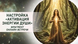 Настройка «Активация энергии Души». Фрагмент бесплатного вебинара