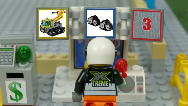 Мультик Строительные машины строят мост из конструктора Lego смотреть онлайн