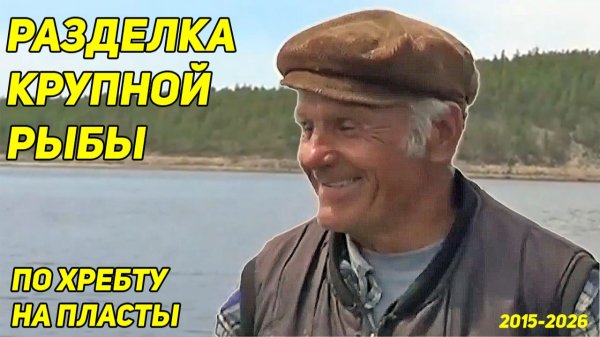 ТАЁЖНАЯ РЫБАЛКА: Разделка крупной рыбы по хребту на пласты (2015г в ред.2016)