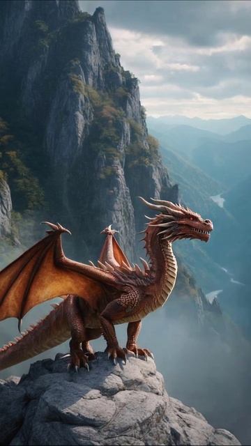 Дракон на вершине горы #дракон #приключения #фэнтези
