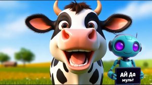 АЙ да мульт - Корова. Песня про корову. Обучающие мультфильмы про животных