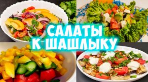 Сочные салаты из овощей к шашлыку