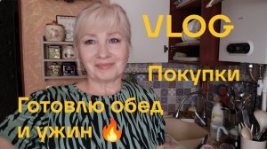 Мокрый снег и ветер/ Покупки/ Готовлю обед и ужин 🔥