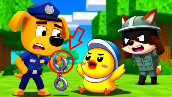 Шериф лабрадор |  Шериф лабрадор на русском | лабрадор мультик | бэби бас мультик | Ава и Папа