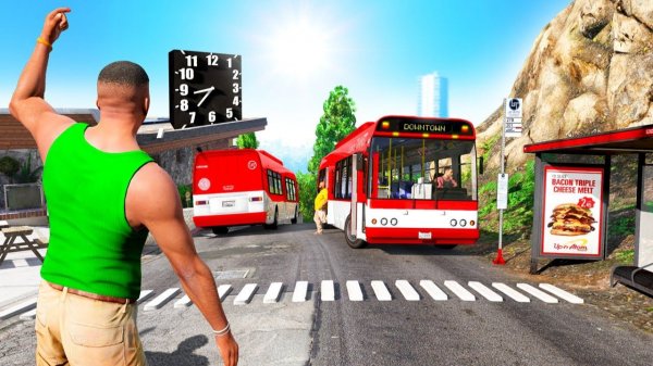 ДОМ ФРАНКЛИНА СТАЛ АВТОБУСНОЙ СТАНЦИЕЙ В ГТА 5!