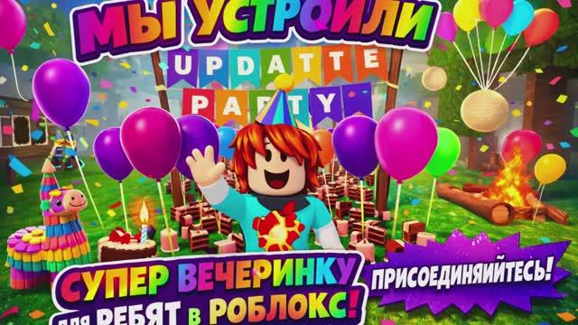 Мы устроили супер вечеринку в Роблокс! смотреть онлайн