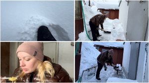 14 февраля. На даче. Вот это намело. Дачный макбунг. С праздником влюбленных❤️