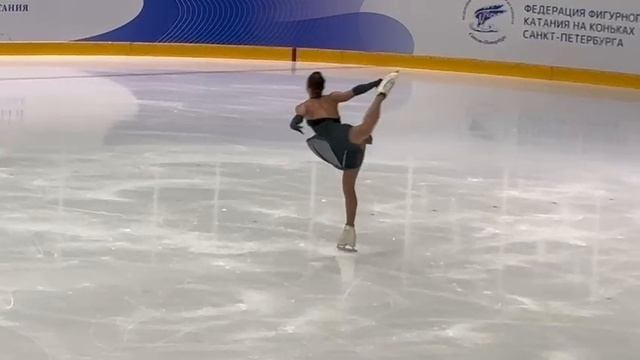 Ксения Гущина. Короткая программа на чемпионате Санкт-Петербурга по фигурному катанию. 14.02.2026