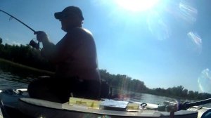 Как он гнет спиннинг)  рыбалка на жереха