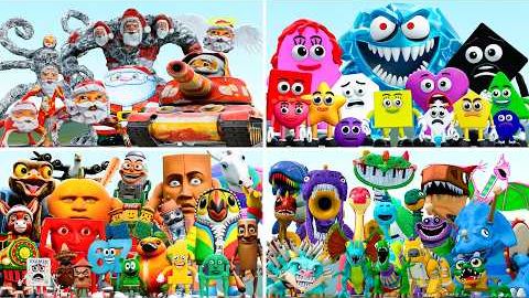 КАКАЯ КОМАНДА СИЛЬНЕЕ? GOO GOO GAGA против ITALIAN BRAINROT против SAVE THE SHAPES в Garry's Mod! смотреть онлайн