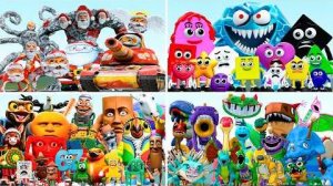 КАКАЯ КОМАНДА СИЛЬНЕЕ? GOO GOO GAGA против ITALIAN BRAINROT против SAVE THE SHAPES в Garry's Mod!