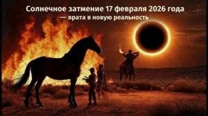 Солнечное затмение 17 февраля 2026 в Водолее | Огненное кольцо, коридор затмений и  18-летний цикл