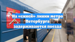 На «синей» линии метро Петербурга задерживаются поезда