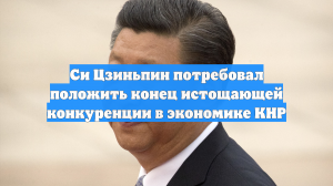 Си Цзиньпин потребовал положить конец истощающей конкуренции в экономике КНР