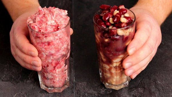 Стакан ФАСОЛИ и ФАРША. САМЫЙ ПРОСТОЙ, ВКУСНЫЙ УЖИН для всей семьи!