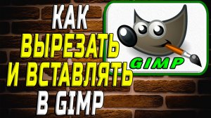 Как вырезать и вставлять в гимп
