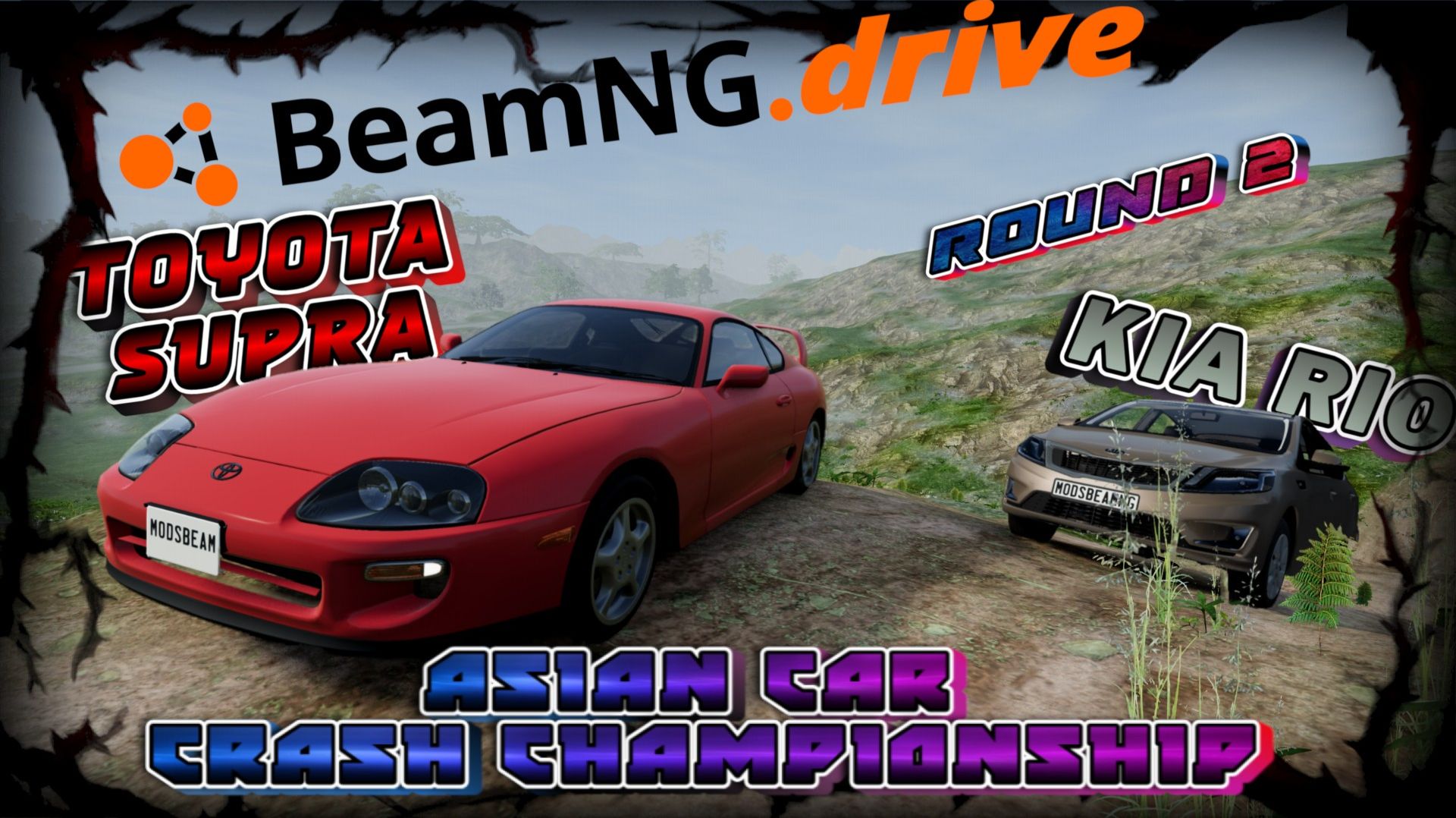 1/8 ROUND 2/ KIA RIO VS TOYOTA SUPRA/ASIAN CAR CRASH CHAMPIONSHIP BEAMNG DRIVE/ смотреть онлайн