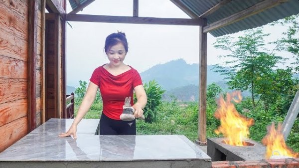 Создаю красивую кухню рядом с домом. Отдыхаю от шума и суеты городской жизни. Серия 10. Хуан Ли