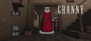 Granny 1 // на телефоне с новогодней бабкой // побег через дверь // 1.8.8