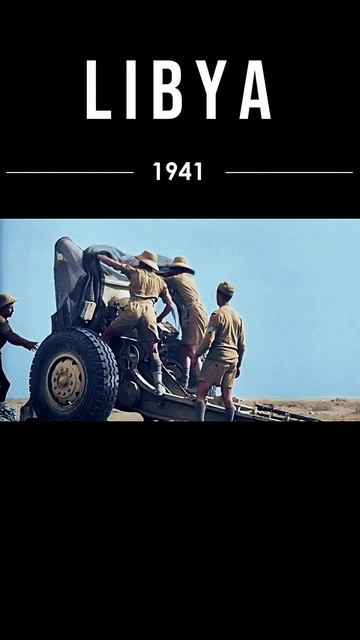 Contre-offensive britannique près de Tobrouk, 1941. #ww2 #history #army #africa