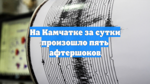 На Камчатке за сутки произошло пять афтершоков
