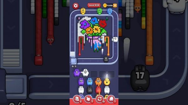 Прохождение 434 уровня Pixel Flow