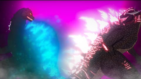 Эволюция Годзилла против хэйсэй Годзиллы (2 часть)