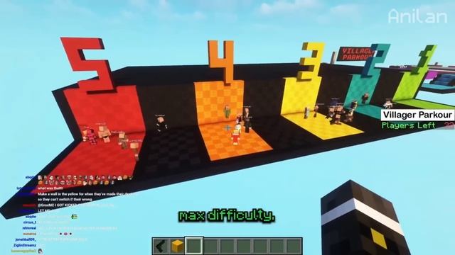 кто лучший паркурист? 100 игроков бояться за секретный подарок смотреть онлайн