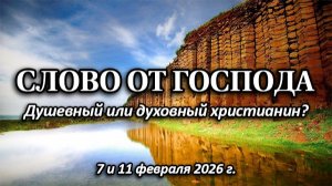СЛОВО ОТ ГОСПОДА: Душевный или духовный христианин?