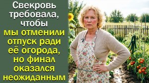 Свекровь требовала, чтобы мы отменили отпуск ради её огорода, но финал оказался неожиданным