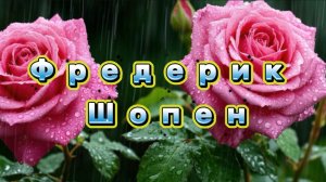 Фредерик Шопен, вальс дождя. Классическая музыка для души