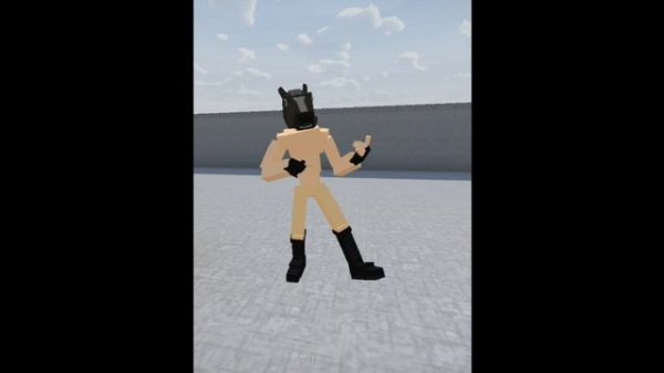 A man in a horse mask....