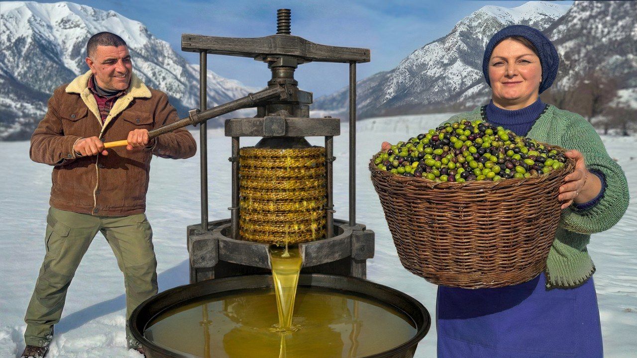 Аутентичный рецепт оливкового масла первого отжима в зимних горах смотреть онлайн
