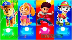 Мультики для Детей Щенячий Патруль Tiles Hop - ГОНЩИК, СКАЙ, ГОНЩИК, МАРШАЛЛ