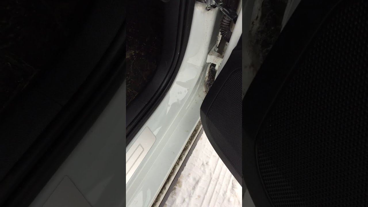 Шкода рапид как зимой можно погнуть дверь при открывание