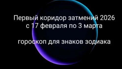 Первый коридор затмений с 17 февраля по 3 марта с гороскопом для знаков зодиака смотреть онлайн