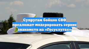 Супругам бойцов СВО предложат модерировать сервис знакомств на «Госуслугах»