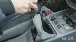 перетяжка ручки КПП, установка чехла на рычаг переключения передач