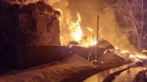 Взрыв газгольдера в Сергиевом Посаде: загорелись три жилых дома