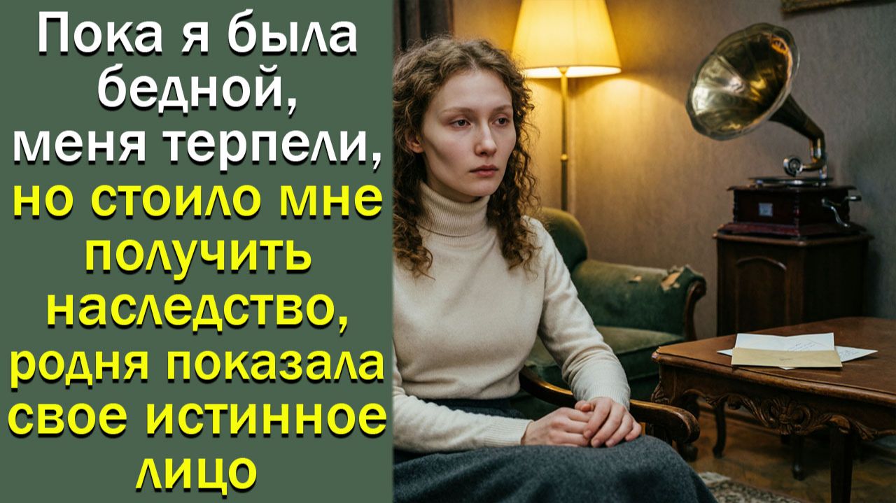 Пока я была бедной, меня терпели, но стоило мне получить наследство, родня показала смотреть онлайн