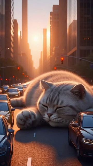 Гигантские коты - причина пробок смотреть онлайн