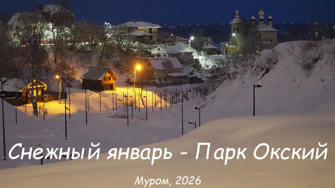 Снежный январь - Парк Окский, Муром, 2026 (Автор Tiger49234), Snowy January - Oksky Park, Murom